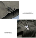 Advbridge  Summer Cropped Pants Men Multi Pocket Cargo Shorts Outdoor Sports Leisure Loose Shorts Fashion Youth Cotton Short Trousers