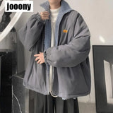 Advbridge Men‘s Wintern outfits Fashion Mens Clothing Winter Lamb Warm Coats for Men Leisure Loose Wool Outerwear Male Loose Zipper Harajuku Sweatshirt Top Advbridge Men‘s Wintern outfits