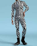 Advbridge Men Women CyberPunk Mechanical Armor Jumpsuit Halloween Party Cosplay Skull Steampunk Costume Elastic Bodysuits Rompers