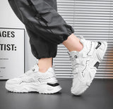 ADVBRIDGE  -  Men's Thick Soled Casual  Soft Soled Sports Shoes Four Season New Outdoor Students Comfortable Running Shoes Versatile Sneakers