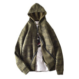 Advbridge Camouflage Hoodies Men Casual Space Cotton Sweatshirts Zipper Coat Unisex Army Green Spring Autumn Coat Outwear