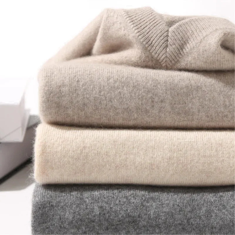 Advbridge Cashmere Sweater Pullover V-Neck Men's Autumn Winter Cashmere Woollen  Warm Jumper Pull Homme Man Hombres Sweater Plus Size 5XL