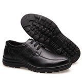 Advbridge New High Quality Genuine Leather Shoes Men Flats Fashion Men's Casual Shoes Brand Man Soft Comfortable Lace up Black ZH740