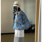 Advbridge Fashion Plaid Women's Winter Down Jacket Short Small Coats  White Duck Down Padding New Outerwear Korea College Style Jacket