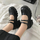 Advbridge Shoes on heels Women mary janes shoes platform shoes Women's Vintage College Style Lolita shoes Girls black High Heel shoes