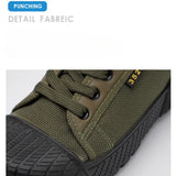 Advbridge New Men Wear-resistant Sport Shoes Canvas Sneakers Lace-Up Walking Shoes Climbing Trekking Tactical Sneakers Men's Casual Shoes