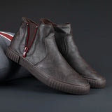 Advbridge Men's Chukka Boots Waterproof Leather Casual Lace Up Ankle Oxford Boots Daily Dress Shoes For Men