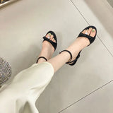 Advbridge Open Toe Women Sandals Bow Design Summer Dress Shoes Thin High Heels Ankle Strap Stiletto Party Sexy Sandals Slides Mules Shoes