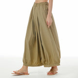 Advbridge 2025 spring new casual pants women's loose thin nine points pants South Korea wide leg pants 3925-15