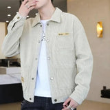 Advbridge High Quality Men's Corduroy Coats 2023 New Spring Autumn Casual Multi-pocket Thin Bomber Jackets Men Workwear Oversize M-5XL