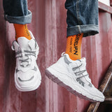 Advbridge Fashion Reflective Sneakers Men Outdoor Platform Sports Shoes Thick Sole Leisure Dads Shoes Mesh Breathable Walking Shoes Male