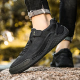 ADVBRIDGE  -  Designer Shoes Men Fashion Spring Autumn Large Men's Casual Shoes Leather Shoe Fashionable Handmade Man Shoes Sneakers Men