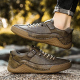ADVBRIDGE  -  Designer Shoes Men Fashion Spring Autumn Large Men's Casual Shoes Leather Shoe Fashionable Handmade Man Shoes Sneakers Men