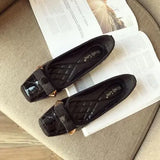 Advbridge Blue Flats Luxury Leather Casual Flat Square Toe Shoes For Women  Ladies Summer Footwear White Pink Genuine Mark Wholesale A