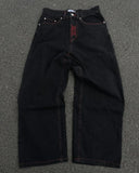 Advbridge Y2K Jeans For Men Hip Hop Retro Skull Embroidery Washed Baggy Denim Pants New Straight Casual Loose Wide Leg Trouser Streetwear