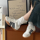 ADVBRIDGE  -  Retro Fashion Trend Casual Flat Ballet Style Single Shoes for Women New Spring Comfortable Versatile Shallow Mouth Sneakers