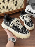 ADVBRIDGE  -  Spring New Men's Fashion All Small Design Green Canvas Shoes boy flats Shoes Low Top Board Shoes Student Shoes
