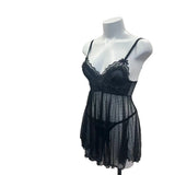 ADVBRIDGE  -  Beauty Nightdress Mesh Gauze Lace Sexy Lingerie Nightgowns with Thong Uniform Perspective New Sexy Pajamas Women Comfortable