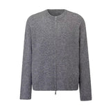 Advbridge Autumn Clothing Men's Luxury Zipper Knitted Cardigan Casual Streetwear Solid Color Long Sleeve Knitwear RetroPopular Jacket