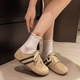 ADVBRIDGE  -   New Fashion Trend Women's Casual Shoes College Style Wide Toe Soft Comfortable Flat Shoes Outdoor Casual Sports Shoes