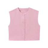 Advbridge  2024 Women's Flared Vest Vest Summer Jackets Zevity Sleeveless Woman Traffic Working Female Elegant Luxury Coat Coats