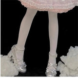 Advbridge Japanese Sweet Vintage Lolita Girls Shoes Cute Elegant Solid Color Star Bowknot Ruffle Round Head Kawaii Princess 3-5cm Shoes