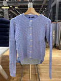 Advbridge Vintage Knit Twist Cardigan Autumn Cotton Round Neck Casual Loose Button Sweaters Top Women Harajuku Solid Sweet Sweater Coat