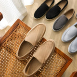 ADVBRIDGE  -  Men's Casual Shoes Suede Leather Loafers Classic British Style Men Shoes Lightweight Soft Moccasins Male Slip on Driving Flats