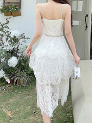 Advbridge Sundress Women Beach Lace Woman Runway Summer Party Vintage Sexy Backless Dresses Dress Boho 2023 Embroidery Sleeveless Vestido
