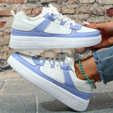 ADVBRIDGE  -  25 New Women's Shoes Large Size Fashion Men's Thick Sole Board Shoes Soft Sole Comfortable Sports Single Shoes Lace Up Outdoor