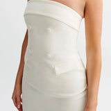 ADVBRIDGE  -  Summer Tube Top Short Skirt Backless Slim Temperament Elegant Women's Dress