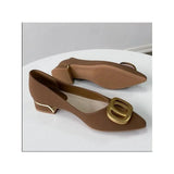 Advbridge 2024 Formal ujung runcing wanita alas kaki musim panas hitam Normal  kasual tumit rendah elegan gratis pengiriman penawaran