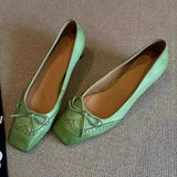 ADVBRIDGE  -  Fashion Designer Dress Shoes Female  Square Toe Pumps Bowknot Shallow Low Heel Office Women Shoes Retro Elegant High Heels Women