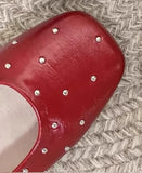 ADVBRIDGE  -  Red Rivet Mary Jane Shoes Women Elegant Flats Shoes Woman Ladies Shallow Casual Black Loafers Footwear Shoes for Women