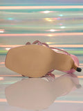 ADVBRIDGE  -  Low Sandals Woman Leather Suit Female Beige Shoes Open Toe Summer Heels Large Size Low-heeled Black Comfort Peep Bow Stiletto Rh