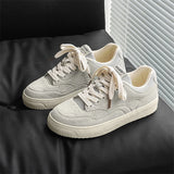 ADVBRIDGE -  Real leather men's shoes 2025  spring new Korean trend versatile and old-fashioned shoes thick white sole sports and leisure shoe