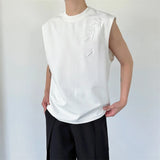 Advbridge 2024 Summer New Chinese Style Loose Three-dimensional Embroidery Sleeveless T-shirt Men Clothing Tank Top Vest