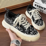 ADVBRIDGE  -  Spring New Men's Fashion All Small Design Green Canvas Shoes boy flats Shoes Low Top Board Shoes Student Shoes