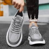 ADVBRIDGE  -  Crocodile Pattern Men Shoes Platform Breathable Loafers 2025 Summer Slip on Men Casual Sneakers Vulcanized Walking Zapatillas