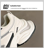 ADVBRIDGE  -   Women Vulcanized Shoes Women Sports Shoes Casual Shoes Thick Sole Height Increasing Breathable Running Shoes Fashionable