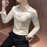 ADVBRIDGE  -  Spring and summer new stylish personality casual printed men's shirt