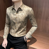 ADVBRIDGE  -  Spring and summer new stylish personality casual printed men's shirt