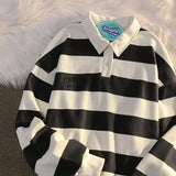 Advbridge T Polo Shirts for Men Big Size Stripe Tops Baggy Oversize Male Clothes Harajuku Fashion Sale High Quality Streetwear A Japan F S