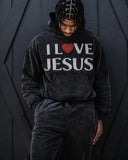 Advbridge Y2k American Harajuku High Street Pullover Sweatshirt Letter Heart Shaped Casual Sweatshirt Loose Same Style for Men and Women