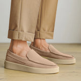 ADVBRIDGE  -  High Quality Men's Loafers Soft Suede Slip-on Shoes Man Flats Lightweight Comfortable Driving Shoes For Man Summer Casual Shoes