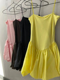ADVBRIDGE  -  Spring Slim Temperament Dress Sexy Perspective Sling Hip Women's Short Skirt