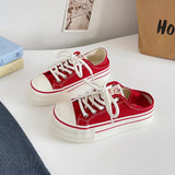 ADVBRIDGE  -  Girls white Light brown SneakersDesigner Canvas Shoes Women Low Top Sneakers Wide Toe Lace Up Trainers Shoes  Comfortable