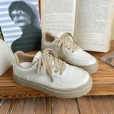 ADVBRIDGE  -  Little White Shoes for Womens New Small and Popular Japanese Student Cricket Shoes Autumn Leisure Trend Leather Sneakers Women