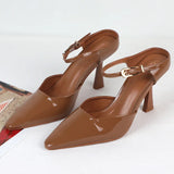 ADVBRIDGE  -  New Spring Ankle Strap Woman High Heels Sandals Elegant Shallow Mouth Luxury Office Lady Pumps Party Dress Slingbacks Stilettos