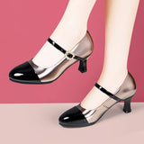 Advbridge 6cm Small Size 33-42 Shallow Mix Color Med Kitten Heels Shoes Mary Janes 2025 Spring Genuine Leather Shoes for Thin Feet Dance